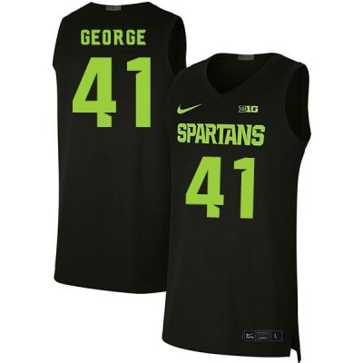Men Conner George Michigan State Spartans #41 Nike NCAA 2020 Black Authentic College Stitched Basketball Jersey VL50Q02BK